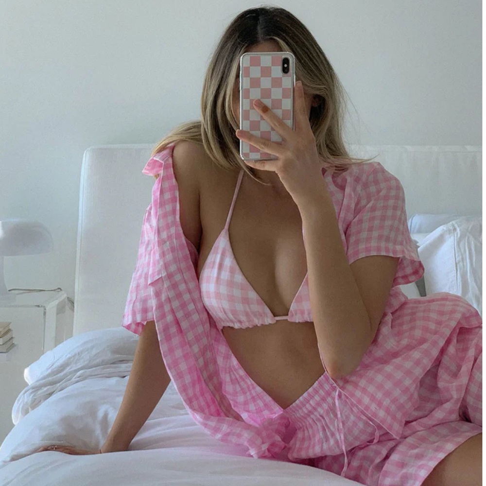 Frankie’s Bikinis NWT Lou Top & Shorts Set